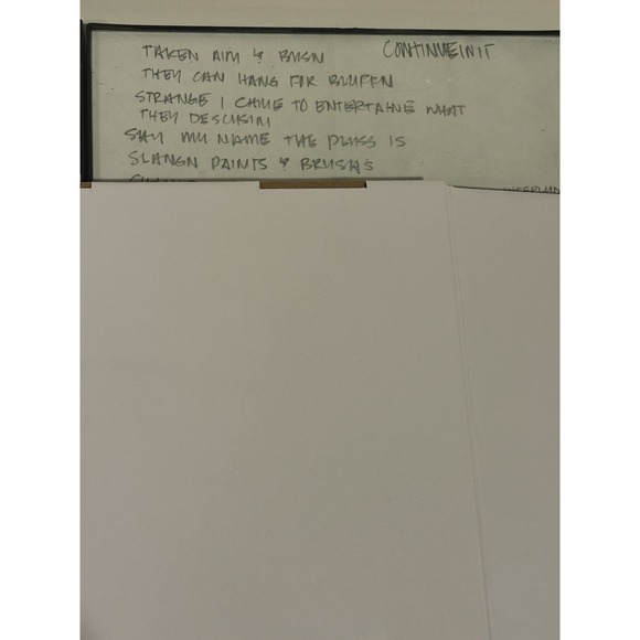 Handwritten Lyrics To Unreleased Song By Godemis of Ces Cru Strange Music - Picture 3 of 9